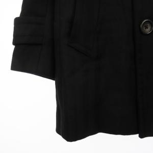 BURBERRY LONDON P コート シャドーチェック ベルト ウール 黒 ブラック LL アウター GY99