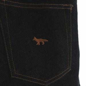 Maison Kitsuné デニムパンツ ジーンズ ストレート ジッパーフライ インディゴ 30 紺 ネイビー KWP-39000-A