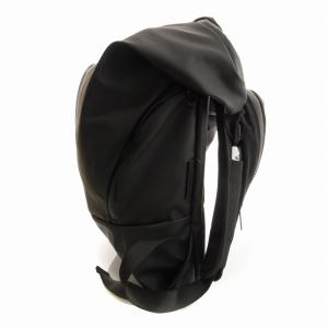 cote&ciel タグ付き timsah-obsidian バックパック リュック ラップトップポケット タブレット収納 フード付き 黒 ブラック