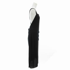 agnes b. 美品 シフォン サロペットスカート ジャンパースカート 2 M 黒 ブラック