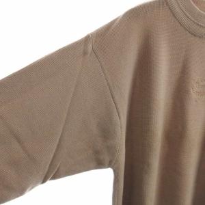 MCM ヴィンテージ ニット セーター ロゴ エンブロイダリー ベージュ ECS