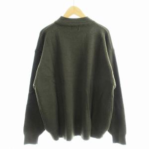 MCM ヴィンテージ ニット セーター ロゴ エンブロイダリー 緑 グリーン ECS