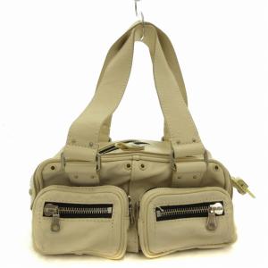 Chloe ベティ ハンドバッグ ミニボストン Y2K レザー ゴールド金具 白 アイボリー