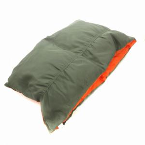 FACETASM ダウンマフラー MA-1ストールネックウォーマー ナイロン バイカラー カーキ オレンジ ZUK-AC-U01