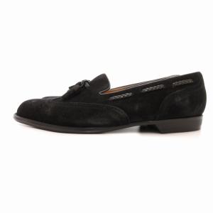REGAL JC65 タッセルローファー スエード アーモンドトゥ 25cm 黒 ブラック