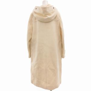 TOMORROWLAND ウールメルトンダッフルコート ロング丈 36 S 白 ホワイト 11-08-95-08301