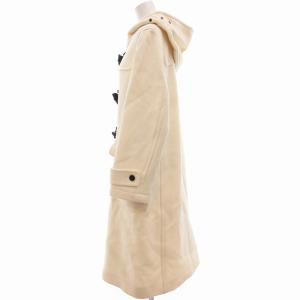 TOMORROWLAND ウールメルトンダッフルコート ロング丈 36 S 白 ホワイト 11-08-95-08301