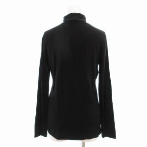 Max Mara ニット カットソー タートルネック ストレッチ 長袖  M 黒 ブラック GY03