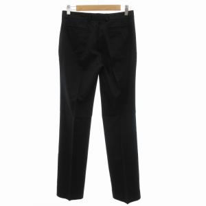 INCOTEX パンツ スラックス ストレート センタープレス 42 XL 黒 ブラック