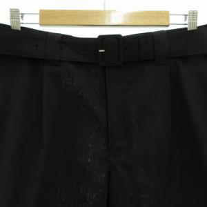 コムデギャルソン ショート ハーフ ワイド パンツ 黒色 コムデギャルソン comme des garcons ワイドショートパンツ