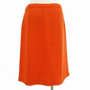 miumiu 美品 台形スカート タイト ステッチ ひざ丈 40 M オレンジ