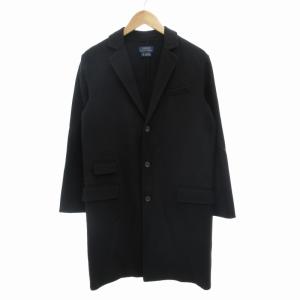 シングル チェスターコート ミドル丈 XS 黒 ブラック