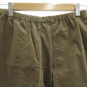 DANTON コーデュロイパンツ スラックス イージー ストレート ワッペン ワンポイント 36 S 茶 ブラウン