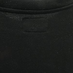 NUMBER (N)INE × ナノユニバース nano universe コラボ スウェット トレーナー ラバープリント 音符 刺繍 S 黒 ブラック