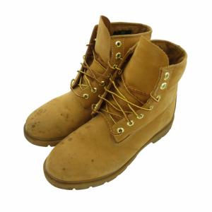 Timberland 6インチベーシックブーツ イエローブーツ 6ホール 10066 9.5 27.5cm キャメル