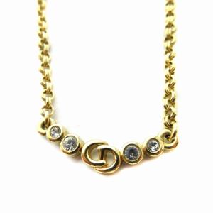 ヴィンテージ ネックレス ペンダント アクセサリー ビジュー チェーン ゴールドカラー