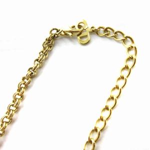 Dior ヴィンテージ ネックレス ペンダント アクセサリー ビジュー チェーン ゴールドカラー
