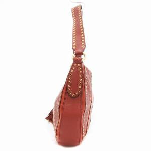MICHAEL Michael Kors ワンショルダーバッグ 斜め掛け パンチング タッセル ロゴ レザー 茶 ブラウン GY01