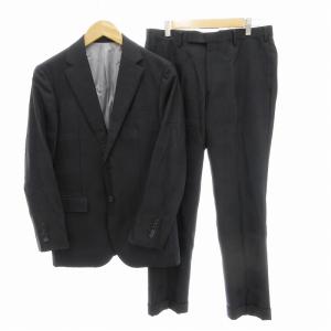 スーツ セットアップ シングル テーラードジャケット テーパードパンツ シャドーチェック ウール 90-74-165 36R