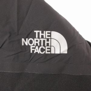 THE NORTH FACE ナイロンフリースフーディ パーカー ジップアップ ロゴ プリント NT61678 S 黒 ブラック