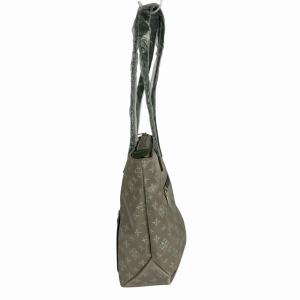 russet トートバッグ レザーコンビ 総柄 ナイロン ベージュ