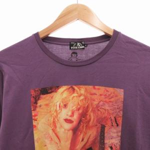 HYSTERIC GLAMOUR 美品 コートニーラブ フォト Tシャツ カットソー 長袖 M 紫 パープル 0263CL09