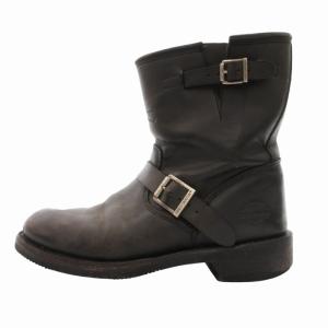 HARLEY DAVIDSON エンジニアブーツ バイク シューズ レザー US8 26.0cm 黒 ブラック