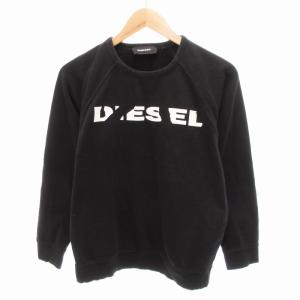 スウェット トレーナー ロゴ プリント S 黒 ブラック