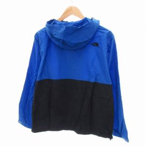 THE NORTH FACE コンパクトジャケット マウンテンパーカー ジップアップ ロゴ 刺繍 ナイロン M 青 ブルー NP21430
