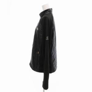 THE NORTH FACE PERTEX 美品 ナイロン切替 中綿ジャケット ブルゾン プリマロフト PRIMALOFT ロゴ プリント XL 黒 ブラック