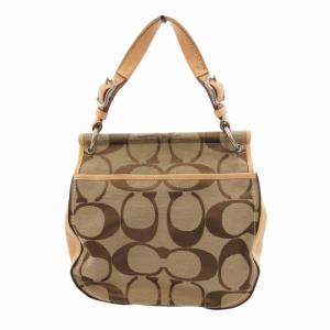COACH 70周年記念モデル 2way ショルダーバッグ ハンド ビッグシグネチャー キャンバス レザー ベージュ