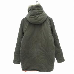 adidas AUTHENTIC OUTERWEAR モッズコート ジャケット ミリタリー ファー 裏地キルティング ダブルジップ O XL