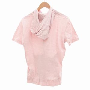 BURBERRY BLACK LABEL パーカー ブルゾン ジップアップ フーディ 半袖 3 ピンク GY01