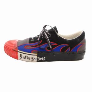 スニーカー シューズ ローカット フレイムパターン 40 25.0cm 黒 ブラック系