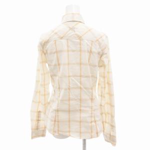 ARC’TERYX シャツ チェック柄 ロゴ 刺繍 長袖 S 白 ホワイト系 SS000917