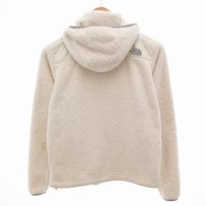 THE NORTH FACE OSO HOODIE フリースジャケット フード ジップアップ ロゴ 刺繍 切替 ナイロン L 白 ホワイト NAW71212