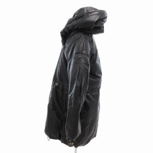 Leilian ダウンコート ジャケット ジップアップ ミドル丈 13+ XL 黒 ブラック