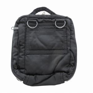 PORTER タンカー サコッシュ ショルダーバッグ タンカー ショルダーバッグ サコッシュ ラウンドジップ ロゴ パッチ 黒