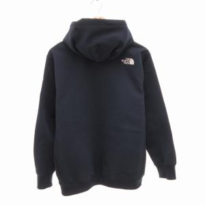 THE NORTH FACE スクエアロゴフルジップ パーカー フーディー ロゴ M 紺 ネイビー NT62349