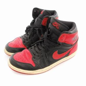 NIKE 観賞用 AIR JORDAN RETRO HIGH BRED 27cm ブラック レッド