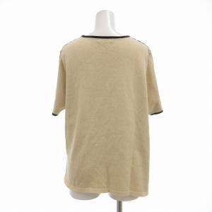 BURBERRY LONDON ニットソー 半袖 ノバチェック  ラメ F ベージュ