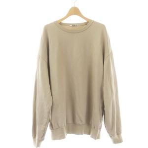 トレーナー スウェット カットソー 長袖 裏起毛 5 L カーキ