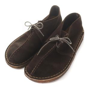 Clarks デザートトレック チャッカブーツ ラウンドトゥ スエード 8 26.0?p  茶色 ブラウン
