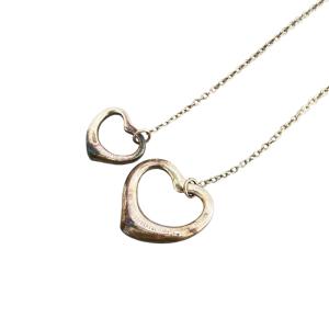 TIFFANY&Co. オープンハート ダブル シルバー 925 ネックレス シルバー 銀