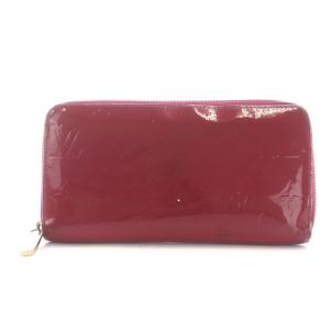 ヴェルニ ジッピーウォレット 長財布 エナメル レザー ラウンドファスナー 赤 レッド M91536