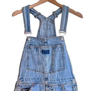 Levi's 白タブ デニム オーバーオール ブルー