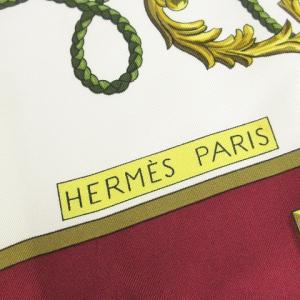 HERMES LES CLES THE KEYS RARE カレ90 スカーフ 大判 シルク 鍵柄 ワインレッド 小物 SM1 AA
