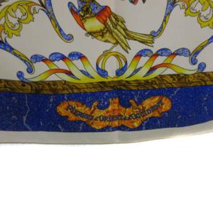 HERMES カレ90 PIERRES d'ORIENT et d'OCCIDENT 東洋の石と西洋の石細工 スカーフ 大判 シルク100％