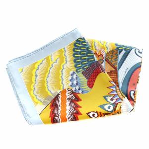 HERMES スカーフ カレ90 DUO COSMIQUE シルク マルチカラー