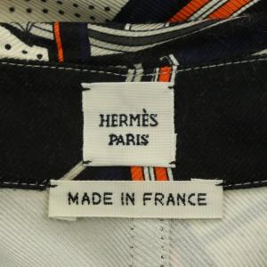 HERMES シャツワンピース シルク 40 ホワイト